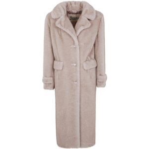 Herno Women Mink Faux Fur Long Coat